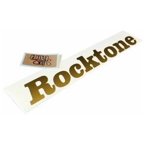 Виниловая наклейка логотип на голову грифа гитары "RockTone"