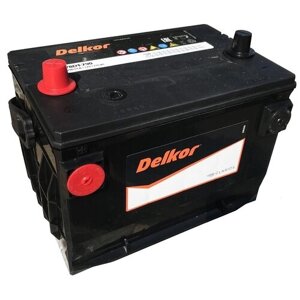 Аккумулятор автомобильный Delkor 78DT-790 DUAL 4 клеммы, 95 Ач, пуск. ток 600 А, прямая полярность, 260x175x200, SMF