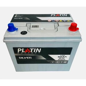 Аккумулятор автомобильный Platin Silver Asia 80 Ач 760 A о. п. SMF 90D26L 260х175х225