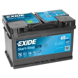 Аккумулятор Exide EL652 EFB Start-Stop 65 Ач 650А низкий