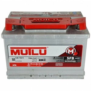 Аккумулятор MUTLU 75 А/ч L3.75.072. B (прямой)