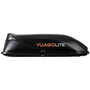 Автобокс YUAGO Lite 250л Черный (тиснение) односторонний