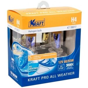 Автолампа H4 12v60/55w (P43t) Kraft Pro All Weather