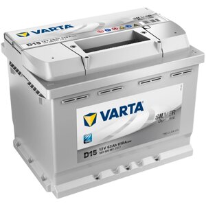 Автомобильный аккумулятор VARTA Silver Dynamic D15 (563 400 061), 242х175х190, полярность обратная