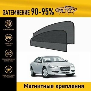 Автошторки ALTEO PREMIUM на ГАЗ Волга Siber (2008-2010) на передние двери на магнитах с затемнением 90-95%