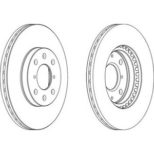 Диск Тормозной Suzuki Swift/Splash 05- Передн. (Мин. 2 Шт) Ferodo арт. DDF1520