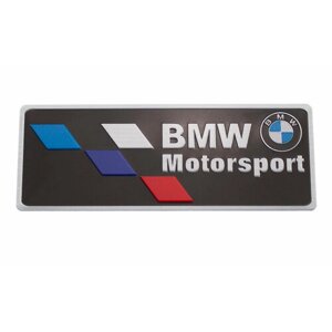 Эмблема универсальная BMW Motorsport черная