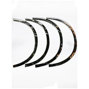 Хромированные накладки на арки колес Nissan Qashqai J10 2007-2014/ Ниссан Кашкай J10 2007-2014