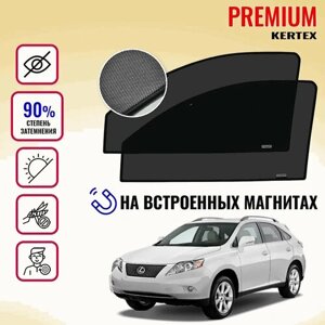 KERTEX PREMIUM (85-90%Каркасные автошторки на встроенных магнитах на передние двери Lexus RX AL10 (2008-2015)