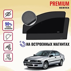 KERTEX PREMIUM (85-90%Каркасные автошторки на встроенных магнитах на передние двери Mitsubishi Carisma седан