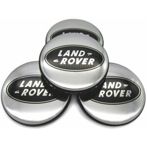 Колпачки заглушки на литые диски КиК Land Rover 62/55/10, комплект 4 шт.