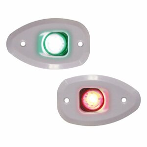 Комплект ходовых огней LED Lalizas MICRO (красный+зеленый свет) (Белый)
