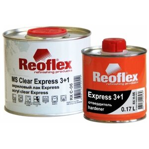 Комплект (лак, отвердитель для лака) REOFLEX MS Clear Express 3+1 500 мл 170 мл