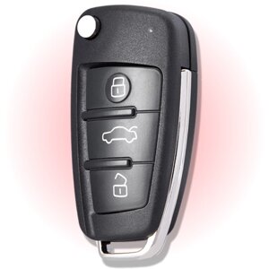 Корпус ключа зажигания для Ауди, корпус ключа для Audi, 3 кнопки