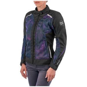 Куртка текстильная MOTEQ Destiny, женский, черный/фиолетовый, размер XXS