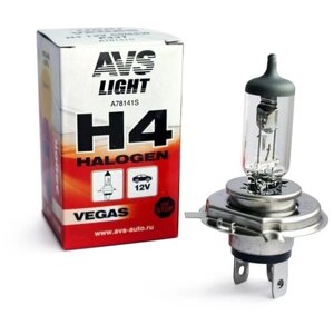 Лампа галогенная H4 12V 60/55W "AVS" Vegas, A78141S