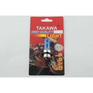 Лампа P15D-25-3 (3 уса) 12V 50W/50W ( белая) (блистер) TAKAWA"mod: A)