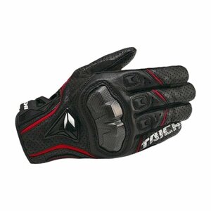 Мотоперчатки перчатки кожаные RS RST390 для мотоциклиста на мотоцикл скутер мопед квадроцикл, черно-красные, XL