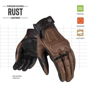 Мотоперчатки RUST MAN gloves LS2 (коричневый, L)