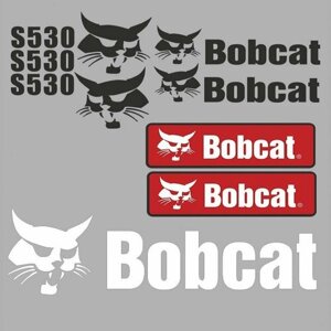 Набор наклеек на спецтехнику для Bobcat S530