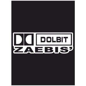 Наклейка на авто "dolbit ZAE*IS" 20х7 см