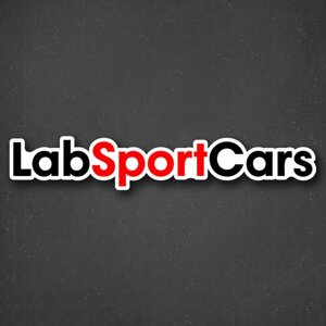 Наклейка на авто "Lab sport cars" 24x4 см