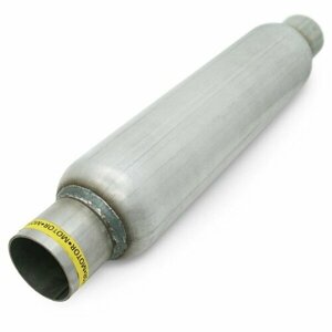 Пламегаситель стронгер «FOR» круглый, жаброобразный диффузор, длина 550 мм, труба Ø60 мм (алюминизированная сталь)20122