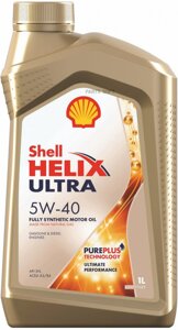 SHELL 5011987250635 масло SHELL helix ultra 5W-40 (1л) синт.