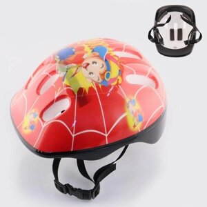 Шлем велосипедный детский (красный) SPORTS"