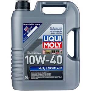 Синтетическое моторное масло LIQUI MOLY MoS2 Leichtlauf 10W-40, 5 л