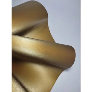 SunGrass / Самоклеящаяся виниловая пленка золотая с эффектом шлифованного алюминия - 152 х 80 см