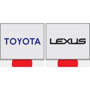 Toyota-LEXUS 5874833090 наклейка левого крыла [ORG] 1шт