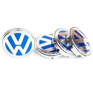 Заглушки диска Фольксваген/Колпачки для диска Volkswagen 65/56 mm 3B7.601.171 , синий (комплект 4 шт)