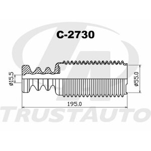 Защитный комплект амортизатора TrustAuto C2730