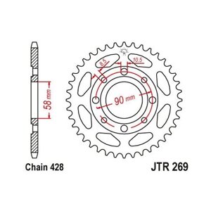 Звезда JT ведомая JTR269.47 47 зубьев