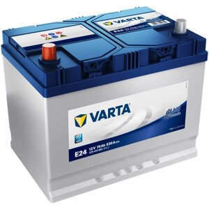 Акб Varta Blue Dynamic Asia 70а/Ч E24 (12v 630а 261x175x220 570413063 Varta арт. 570413063