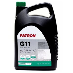 Антифриз patron зеленый G11 standard,40C), 5 кг