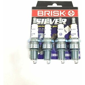 BRISK LR17YS свечи BRISK silver LR17YS 3302 дв. 406 под газ (4шт) чехия