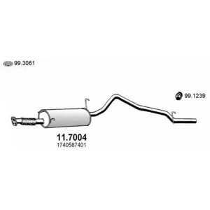 Глушитель Выхлопных Газов Конечный ASSO арт. 11.7004