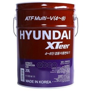 Hyundai Xteer Atf Multi V Масло Трансмиссионное (Корея) (20l) HYUNDAI XTeer арт. 1120411