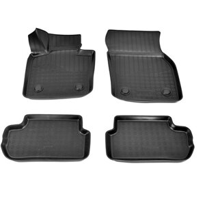 Комплект ковриков в салон NorPlast NPA10-C57-251 для Mini Hatch, Mini Cooper 2014-2020 г., 4 шт. черный