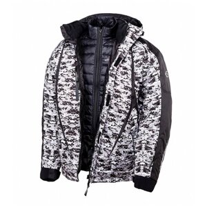 Куртка снегоходная AGVSPORT Pixel, мужской (ие), черный/белый, размер M
