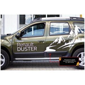 Молдинги на двери Renault Duster 2015-2020 (I рестайлинг)