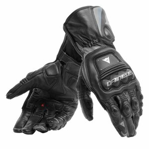 Мотоперчатки мужские кожаные длинные Dainese STEEL-PRO GLOVES Black/Anthracite, XL