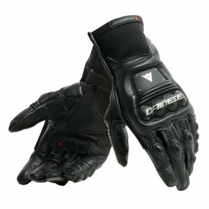 Мотоперчатки мужские кожаные короткие Dainese STEEL-PRO IN GLOVES Black/Anthracite, L