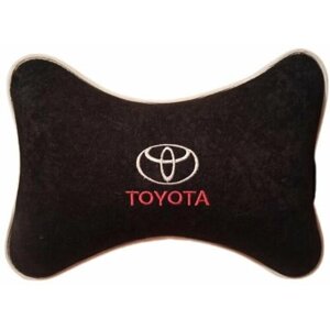 Подушка в автомобиль для шеи велюровая для Toyota