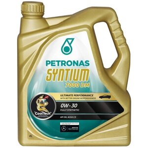 Синтетическое моторное масло Petronas Syntium 7000 DM 0W30, 4 л