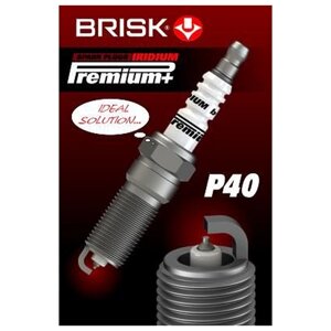 Свеча зажигания iridium premium + Brisk P40 Brisk P40