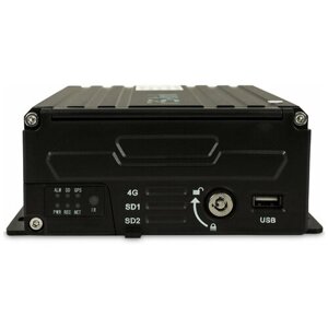 Видеорегистратор для транспорта Ps-Link PS-A9818-GW4 с GPS 4G WiFi модулями, поддержкой 2Мп AHD камер, записью на HDD, SD