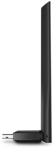 Адаптер Wi-Fi TP-LINK Archer T2U Plus, 802.11a/b/g/n/ac, 2.4 / 5 ГГц, до 433 Мбит/с, USB, внешних антенн: 1x5 дБи (Archer T2U Plus)